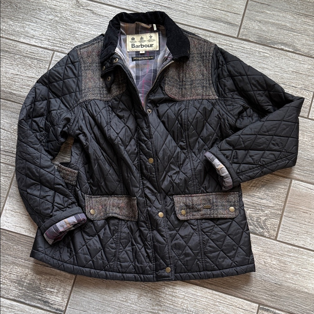 Barbour Women's Navy Quilted Utility Jacket